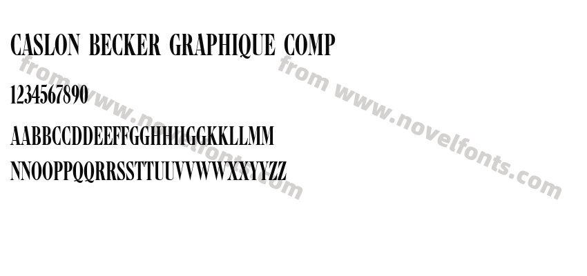 Caslon Becker Graphique CompPreview