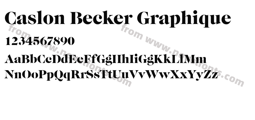 Caslon Becker GraphiquePreview