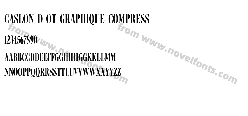 Caslon D OT Graphique CompressPreview