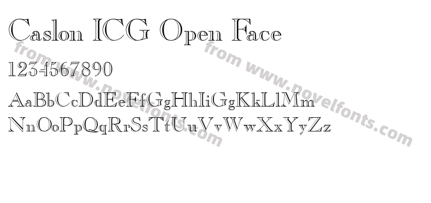 Caslon ICG Open FacePreview