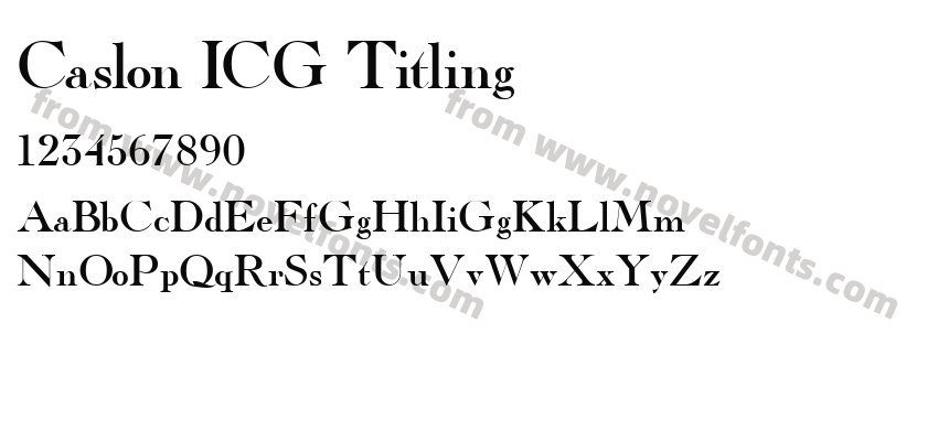 Caslon ICG TitlingPreview