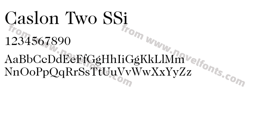 Caslon Two SSiPreview