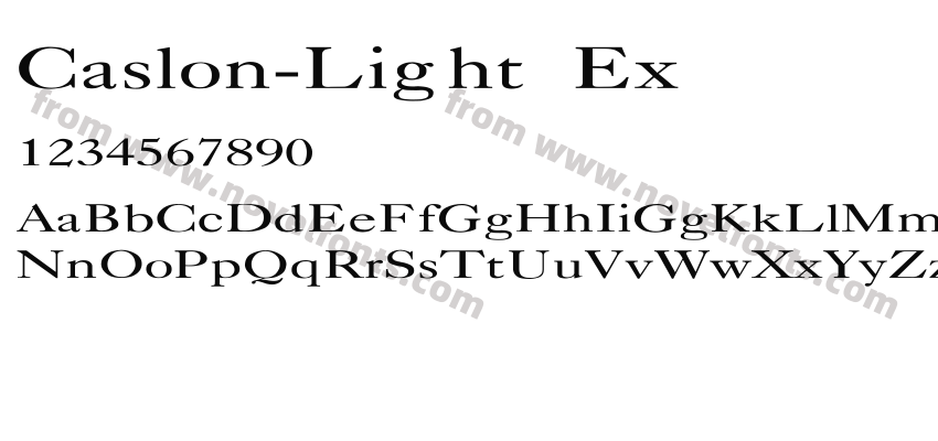 Caslon-Light ExPreview