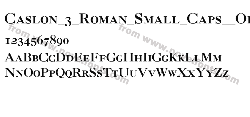 Caslon_3_Roman_Small_Caps__Oldstyle_FiguresPreview