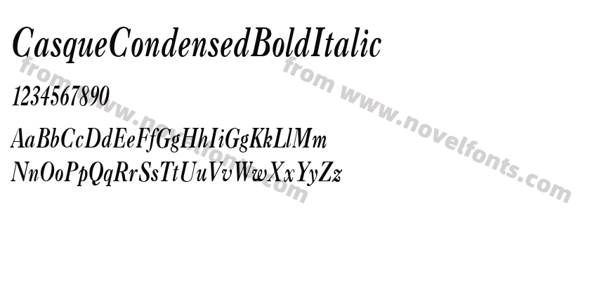 CasqueCondensedBoldItalicPreview