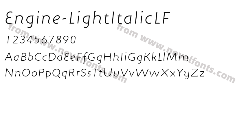 Engine-LightItalicLFPreview