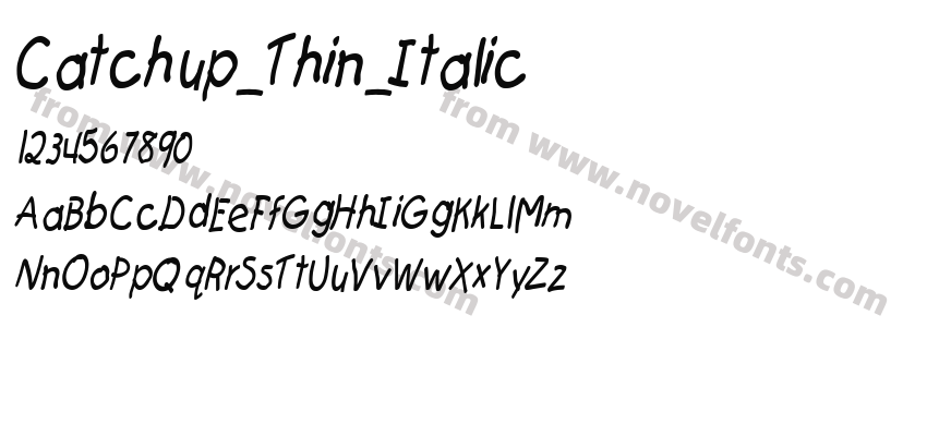 Catchup_Thin_ItalicPreview