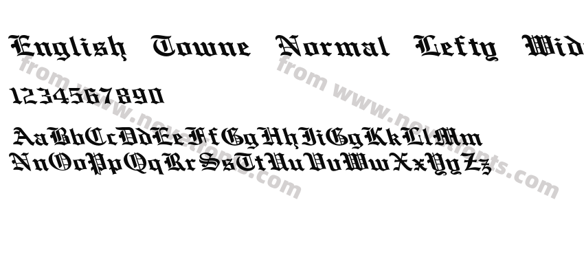 English Towne Normal Lefty WidePreview