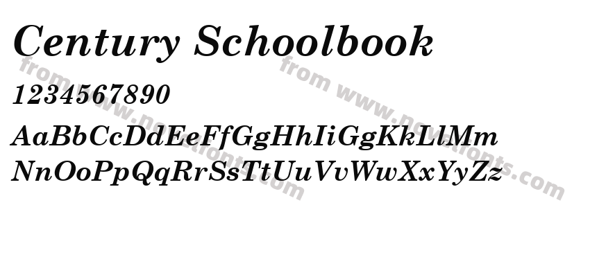 CenturySchoolbook-BoldItalicPreview