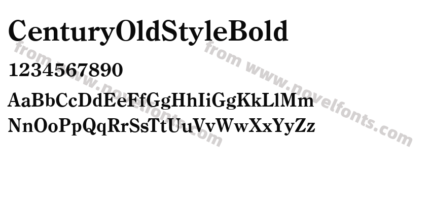 CenturyOldStyleBoldPreview