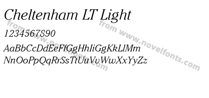 Cheltenham LT LightPreview