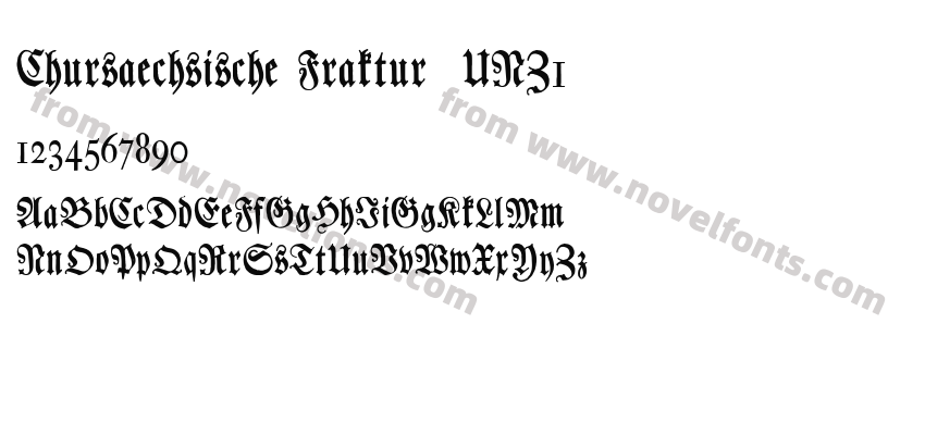 Chursaechsische Fraktur  UNZ1Preview