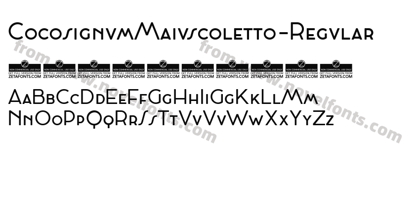 CocosignumMaiuscoletto-RegularPreview