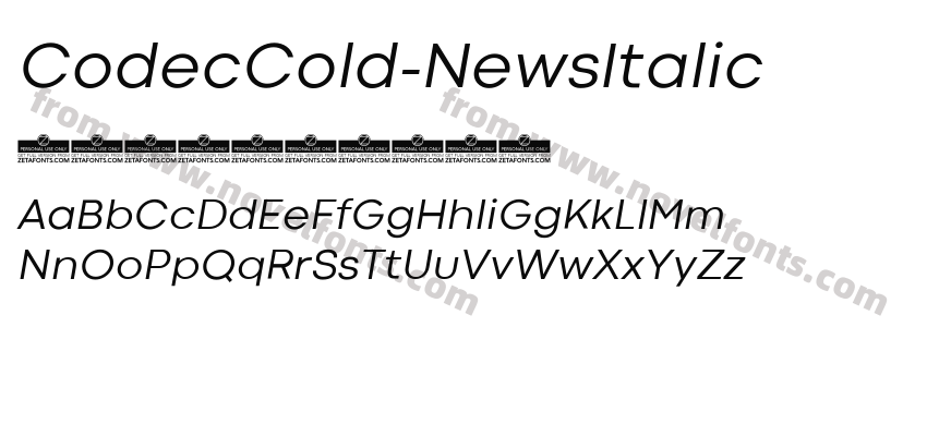 CodecCold-NewsItalicPreview