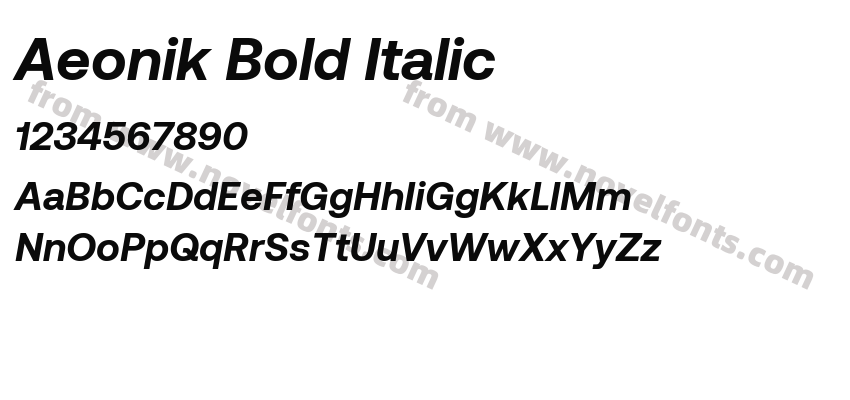 Aeonik Bold ItalicPreview