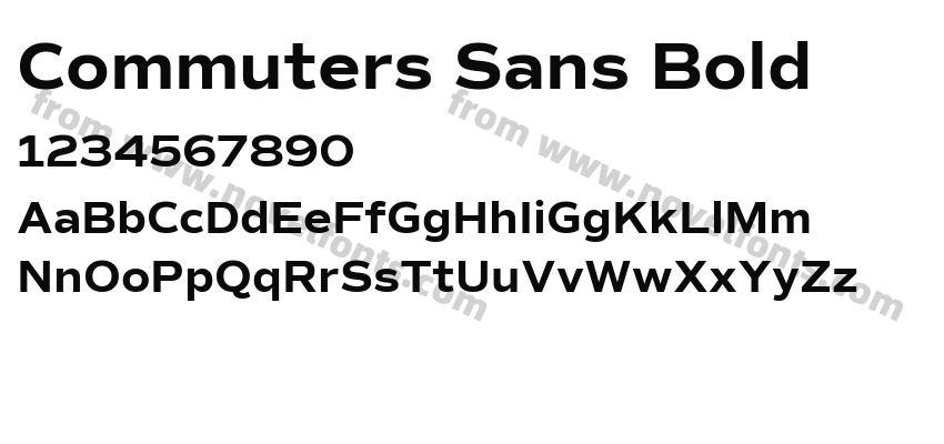 Commuters Sans BoldPreview