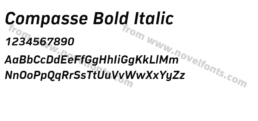 Compasse Bold ItalicPreview