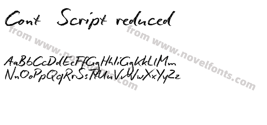 Conté Script reducedPreview