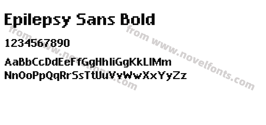 Epilepsy Sans BoldPreview