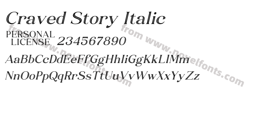 Craved Story ItalicPreview