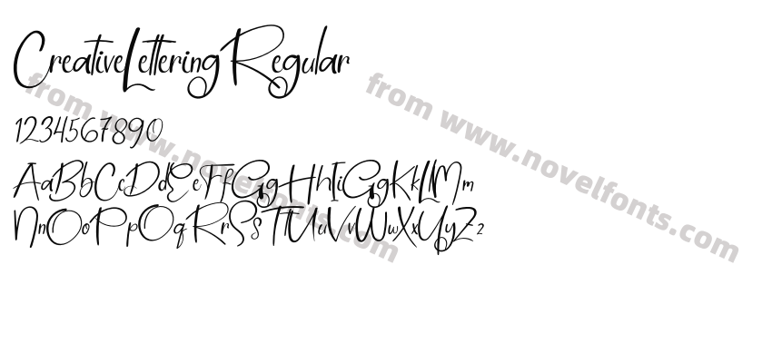 CreativeLetteringRegularPreview