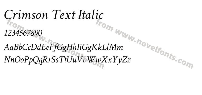 Crimson Text ItalicPreview