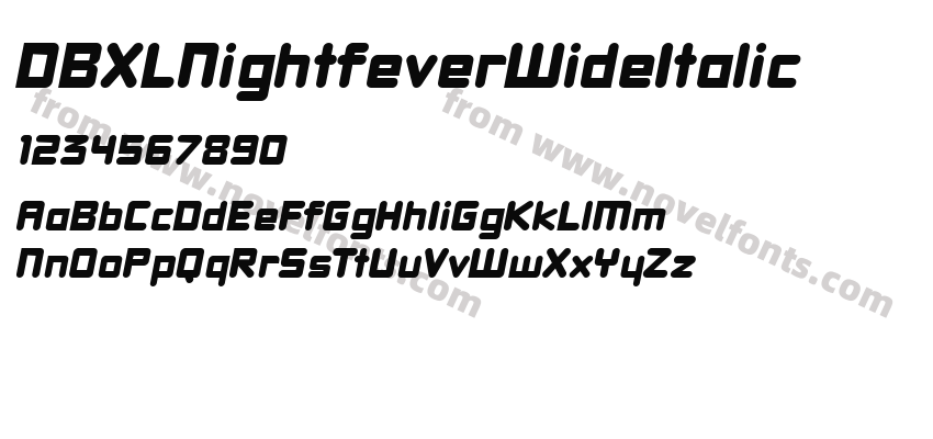 DBXLNightfeverWideItalicPreview