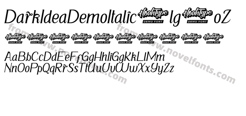 DarkIdeaDemoItalic-lg0oZPreview