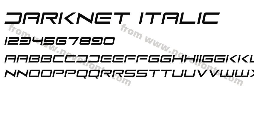 DarkNet ItalicPreview