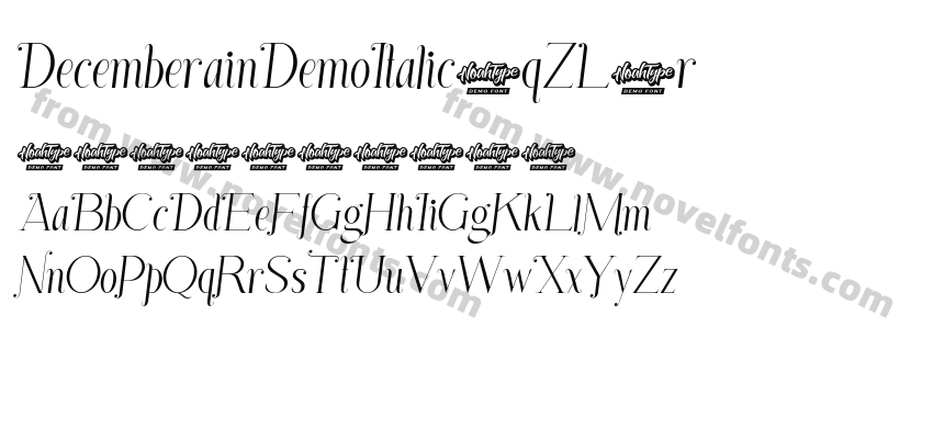 DecemberainDemoItalic-qZL1rPreview