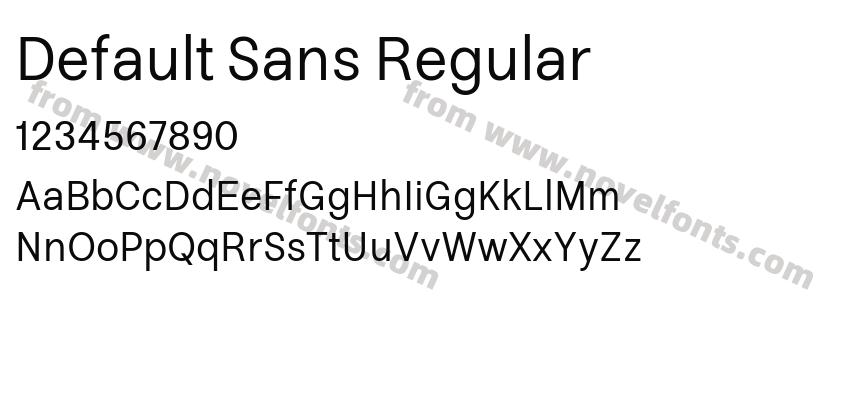 Default Sans RegularPreview