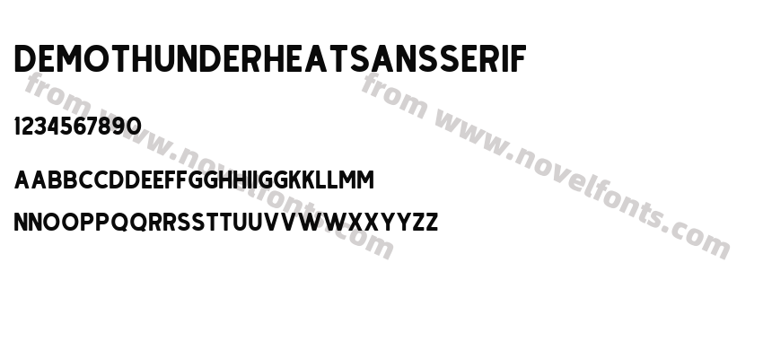 DemoThunderHeatSansSerifPreview