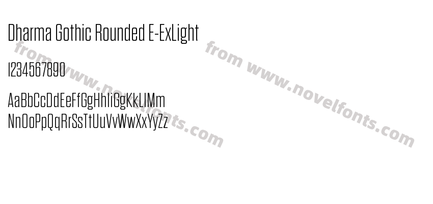 Dharma Gothic Rounded E-ExLightPreview
