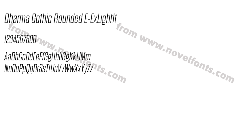 Dharma Gothic Rounded E-ExLightItPreview