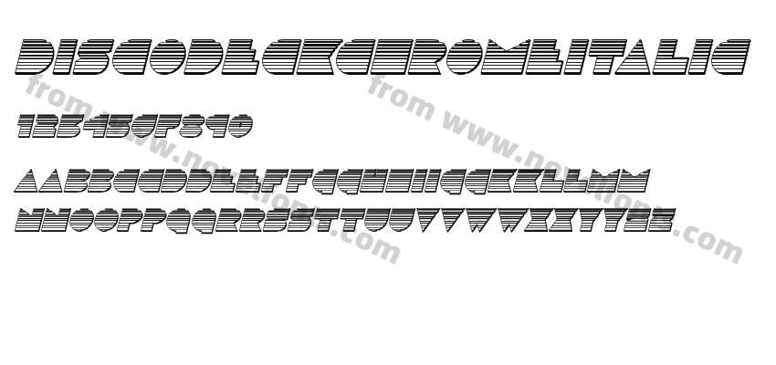 DiscoDeckChromeItalicPreview
