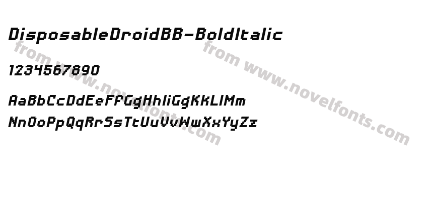 DisposableDroidBB-BoldItalicPreview