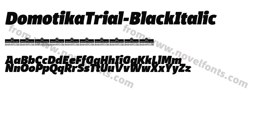 DomotikaTrial-BlackItalicPreview