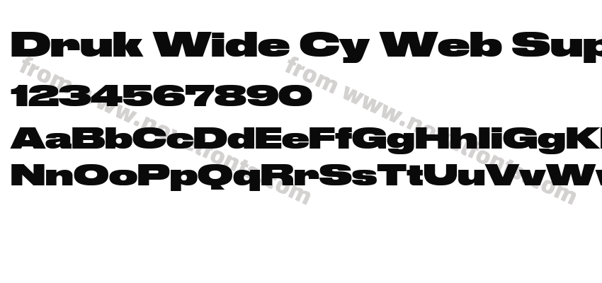 Druk Wide Cy Web Super RegularPreview