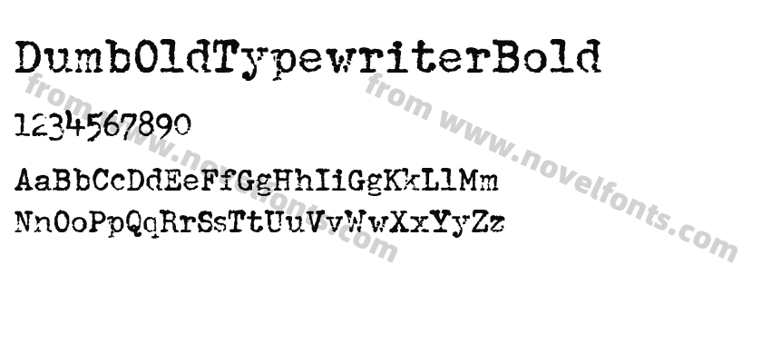 DumbOldTypewriterBoldPreview