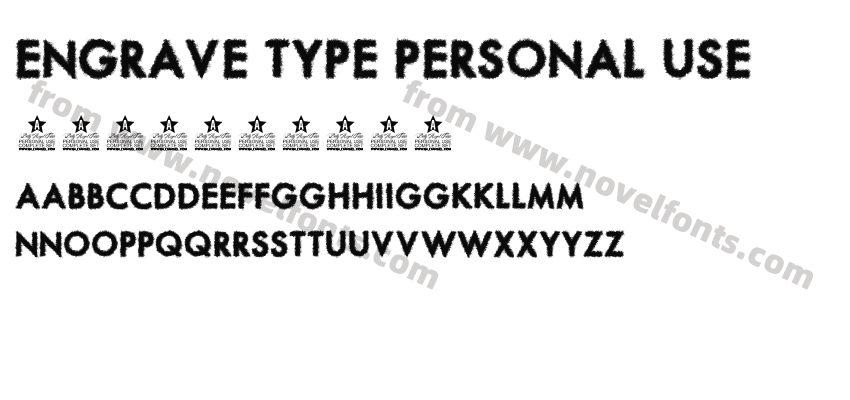 ENGRAVE TYPE PERSONAL USEPreview