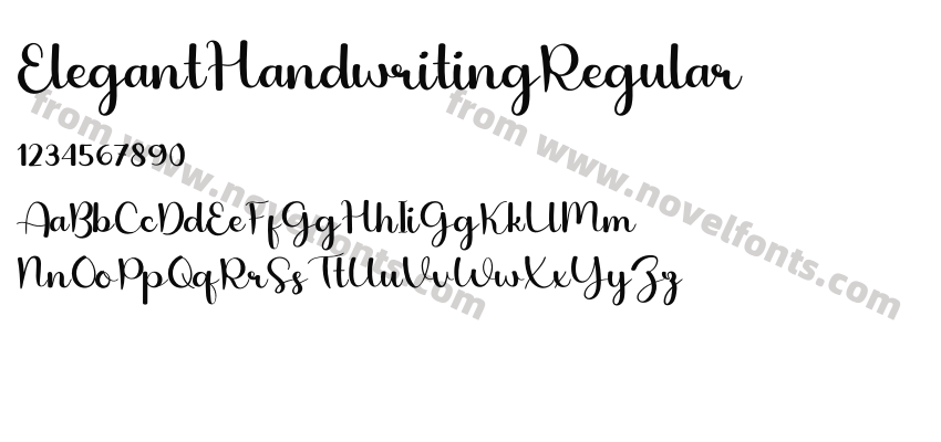 ElegantHandwritingRegularPreview