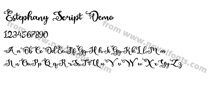 Estephany Script DemoPreview