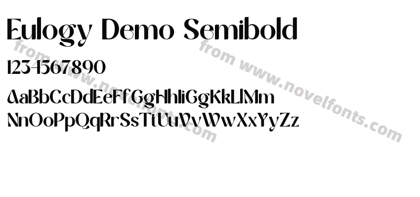 Eulogy Demo SemiboldPreview