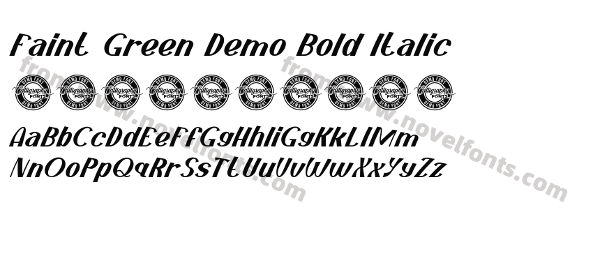 Faint Green Demo Bold ItalicPreview