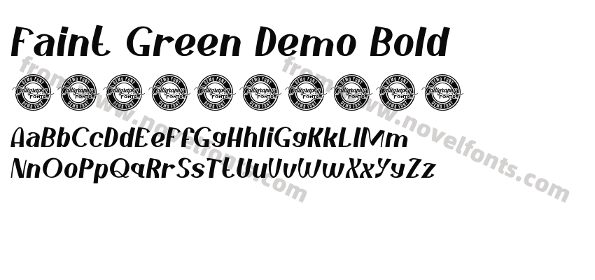 Faint Green Demo BoldPreview