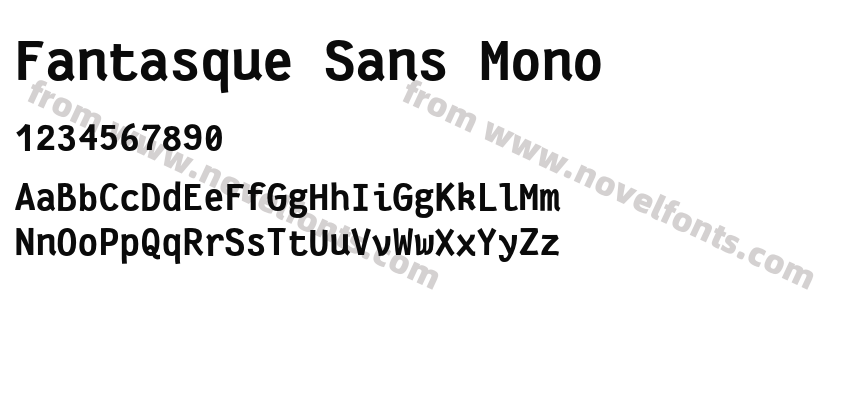 Fantasque Sans MonoPreview