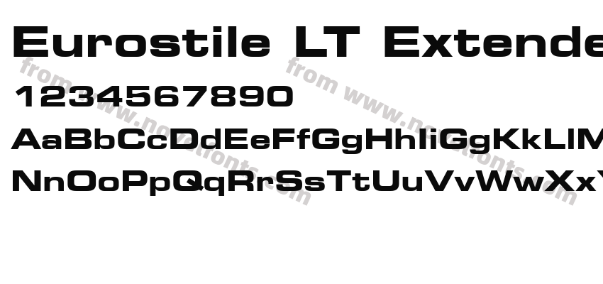 Eurostile LT ExtendedTwoPreview