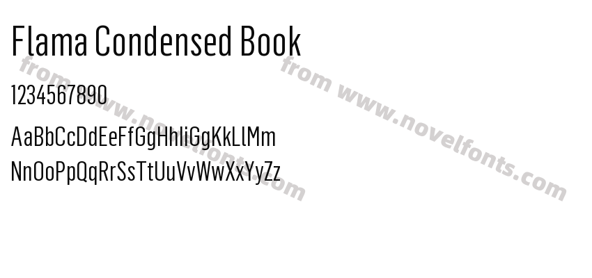 Flama Condensed BookPreview