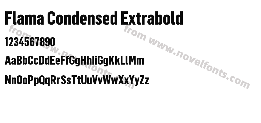 Flama Condensed ExtraboldPreview