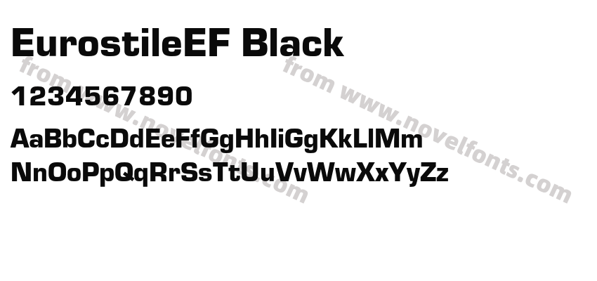 EurostileEF BlackPreview